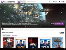 Tablet Screenshot of gamesload.com